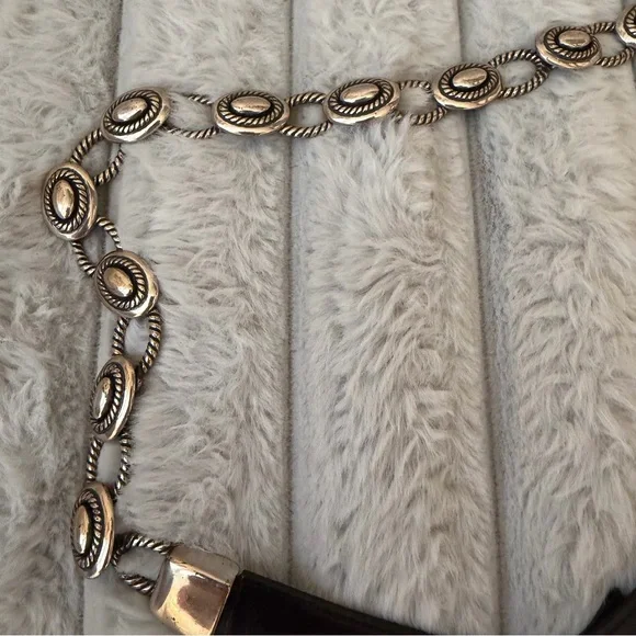 Brighton vintage 1995 Southwest-style concho belt. - Picture 3 of 7
